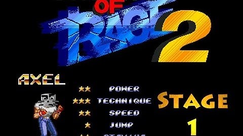 Streets of Rage 2 (Axel/Normal) Stage 1