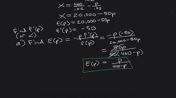 Business Calculus - Elasticity of Demand (3.4)