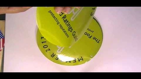 Round Static Clings Stickers Printing Services From