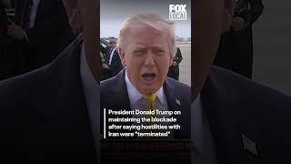 President Trump on blockade