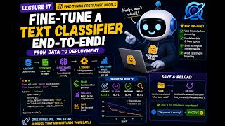 Fine-Tuning a Text Classifier End-to-End - Train, Evaluate & Save - Lecture 17