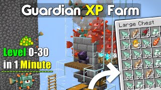 Minecraft Guardian XP Farm Tutorial 1.20 | No Drain - 120K XP and 14K+ Items Per Hour