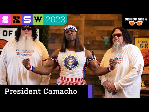 PRESIDENT CAMACHO (Not Terry Crews) Arrives From Idiocracy For 2024 Run  SXSW 