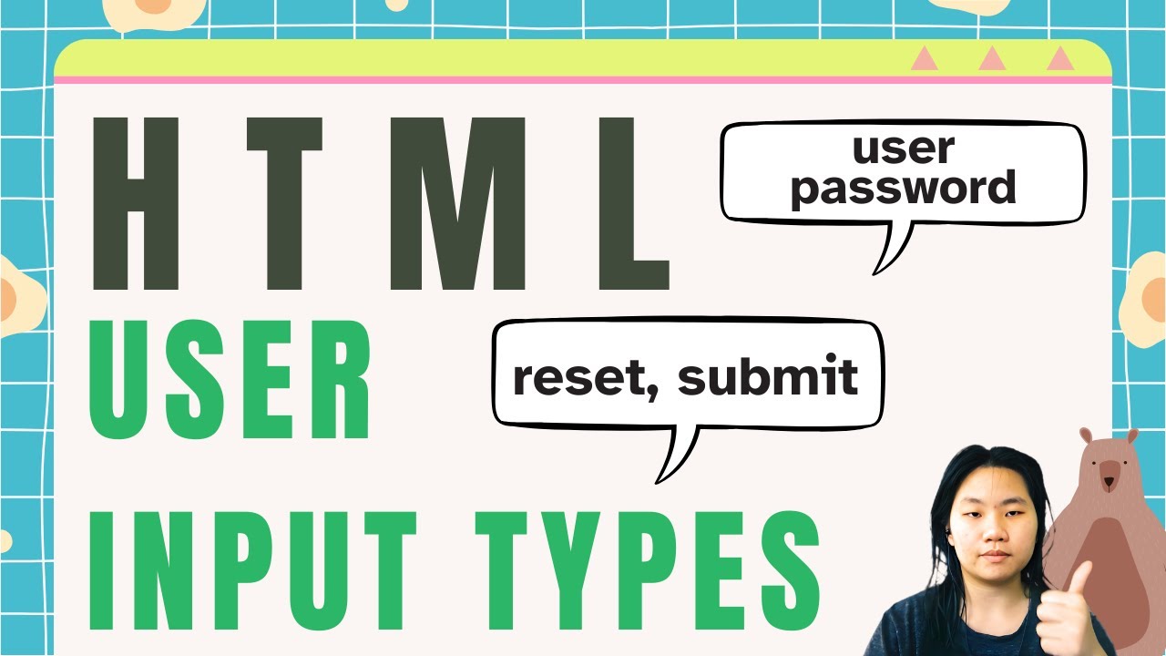 Tinateach HTML for beginners : More Input Types - YouTube