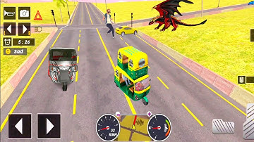 Tuk Tuk auto rickshaw driver 3D game - #47 auto rickshaw driving game - Android iOS Gameplay