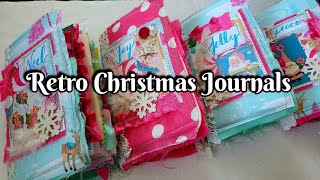 Retro Vintage Style Christmas Journals