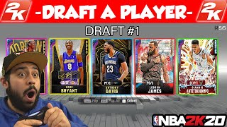 NBA 2K20 DRAFT - GOING FOR THE HIGHEST RATED DRAFT AND PULLED GALAXY OPALS IN MYTEAM