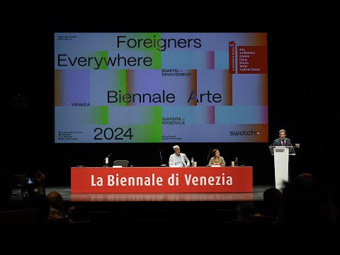 Biennale Arte 2024 - Conferenza stampa nella lingu...