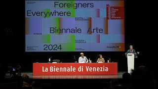 Biennale Arte 2024 - Conferenza stampa nella lingua italiana dei segni (LIS)