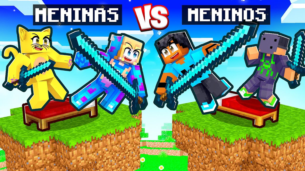 Meninos vs Meninas no BEDWARS