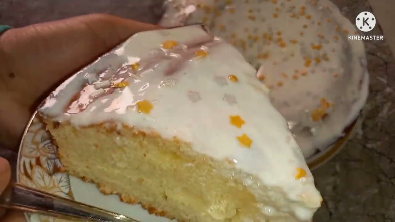 أروع كيك 👌 بالحامض🍋 و الصلصة البيضاء