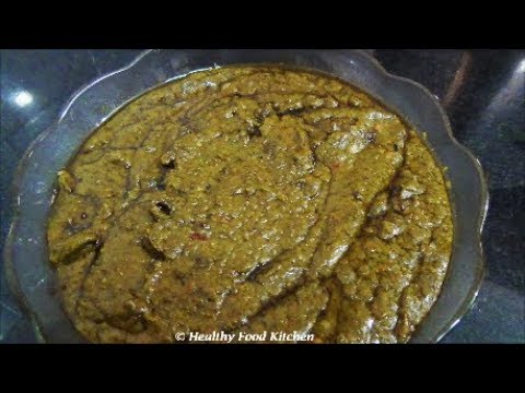 Curry Leaves & Coriander Thokku Recipe-Curry Leaves & Coriander Kulambu -Thokku Recipe in Tamil