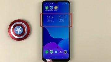 How to enable/disable Dual Clock on the main screen on Realme C15 Android 11