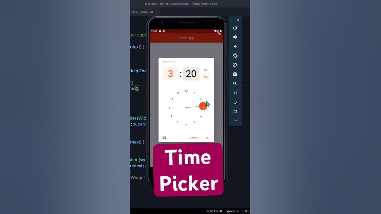 Flutter time picker widget youtube