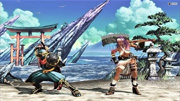 Hattori Hanzo vs Darli Dagger (Hardest AI) - Samurai Shodown