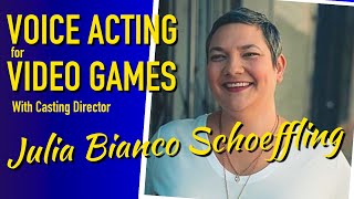 Voice Acting for Video Games with Julia Bianco Schoeffling | Booth Junkie