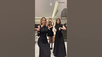 رقصة نارين بيوتي مع شيرين وسيدرا ترند اغنية نرقص كل الناس على البحر 