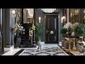 Small Entryway Makeover | Maximizing Luxury With Bold Chinoiserie & Velvet Textures