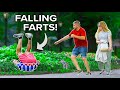 Funny fart prank in nyc falling farts
