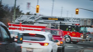 (Confirmed Structure Fire) Caledon Fire Structure Fire Response