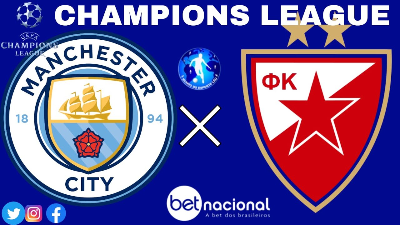 Onde assistir, palpites e escalações de Manchester City x Estrela Vermelha  – Champions League – 19/09/2023