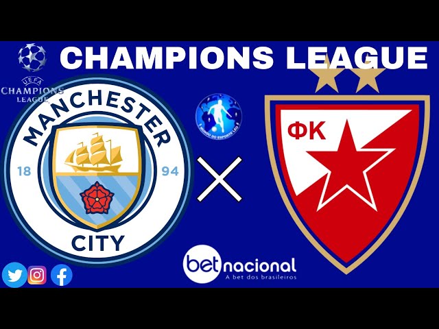 TNT Sports BR on X: HOJE TEM MANCHESTER CITY! 💪🏴󠁧󠁢󠁥󠁮󠁧󠁿 Já  classificados, os Cityzens enfrentam o Estrela Vermelha em duelo que você  só vê na @tntbr e @hbomaxbr ( #CasaDaChampions   /