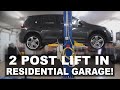 Installing a Two Post Lift in the Garage!  |  ATLAS BP8000 Baseplate 8000 lb. Capacity!