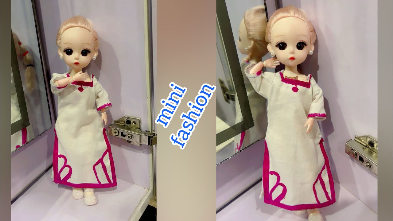 DIY-🔥 Viral Trendy Doll Dress 💗✨ | Mini Fashion Queen Look| Kiran's Doll