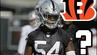 I discuss recently released from the oakland / vegas raiders
linebacker brandon marshall and why bengals should be first in line to
sign him.