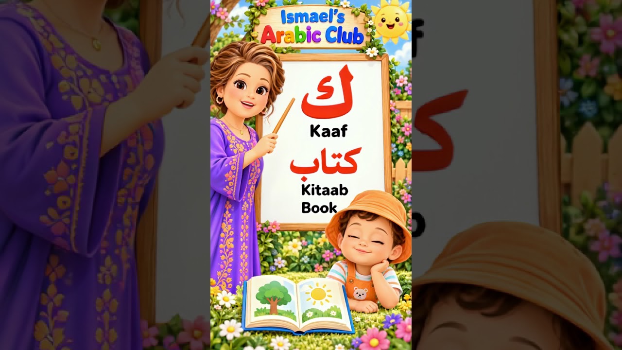 حرف ك | Kaaf ك | كتاب Kitaab 📚 #ArabicForKids #LearnArabic #Shorts