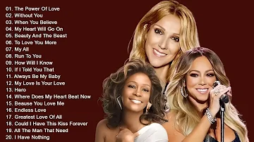 Celine Dion, Mariah Carey, Whitney Houston 🏆 Best Songs Best Of The World Divas 🎶