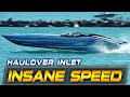 Serious raw power through haulover inlet  sick hp in 4k  boat zone