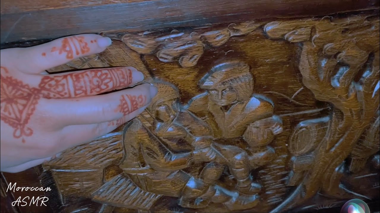 Arabic ASMR دردشة معكم مع نقر على الخشب