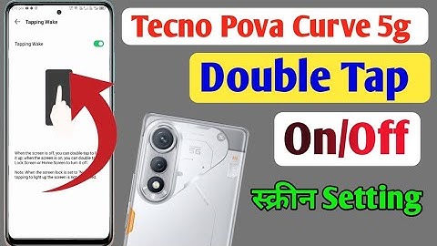 How to enable double tap to lock in Tecno pova curve / Tecno pova curve me double tap to screen lock
