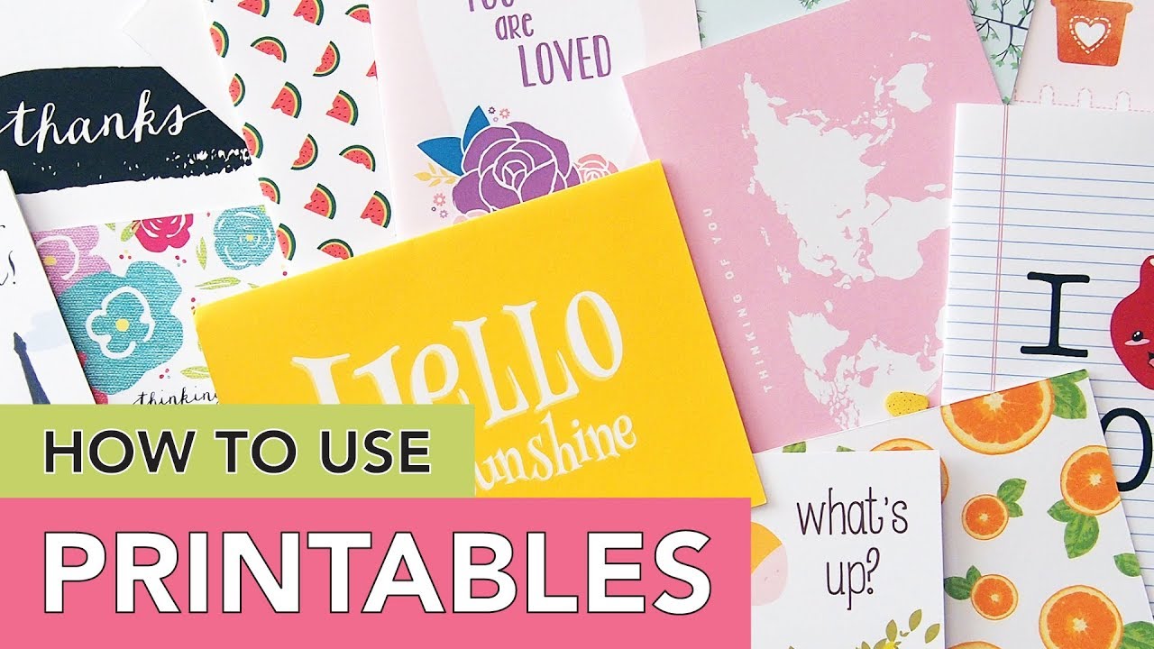 Prinatable Plus How to use Printables | Basics and Freebie Resources - YouTube