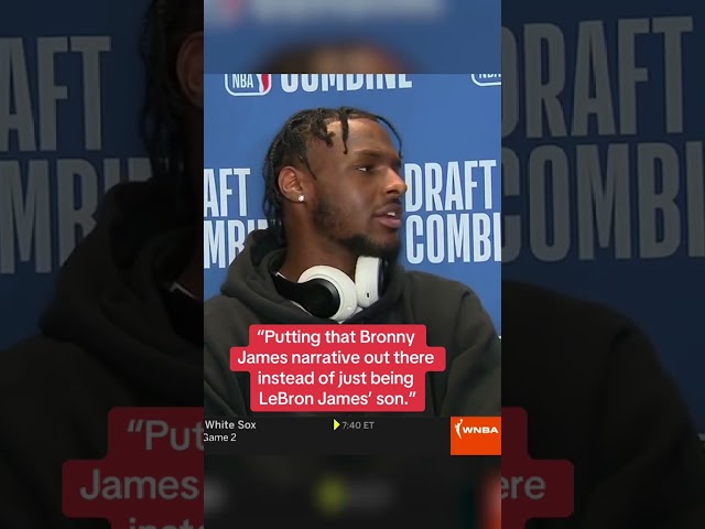 Bronny on what he wants to get out of his NBA Draft interviews 💭 #shorts