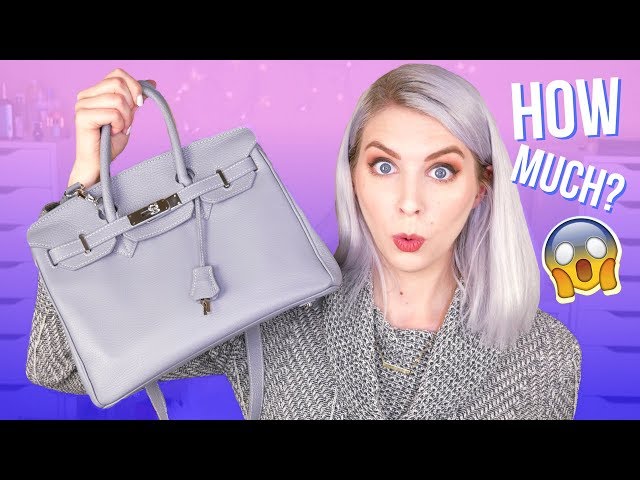 🔥💰 AFFORDABLE HERMES BIRKIN BAG? Teddy Blake Caty Silver 12 Grey