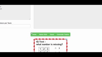 Team Generator on Randomnamepicker.net