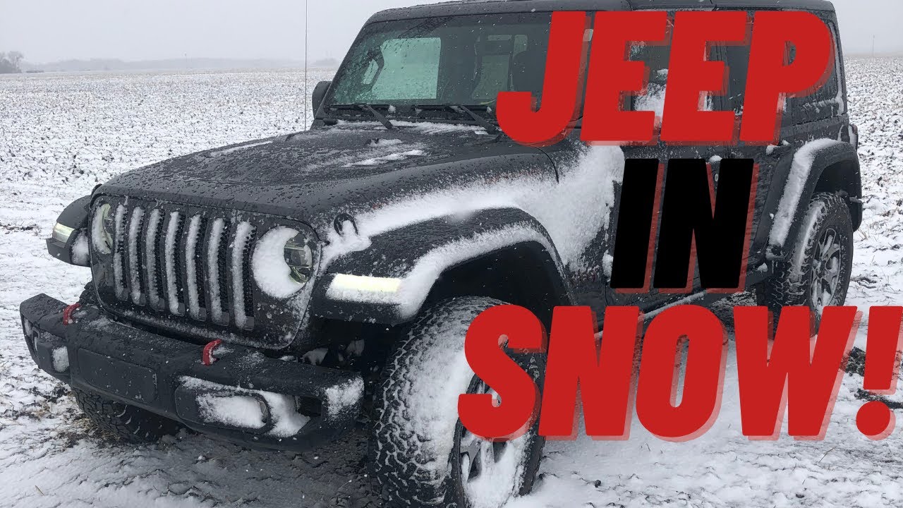 Driving Jeep Wrangler in Snow!! - YouTube