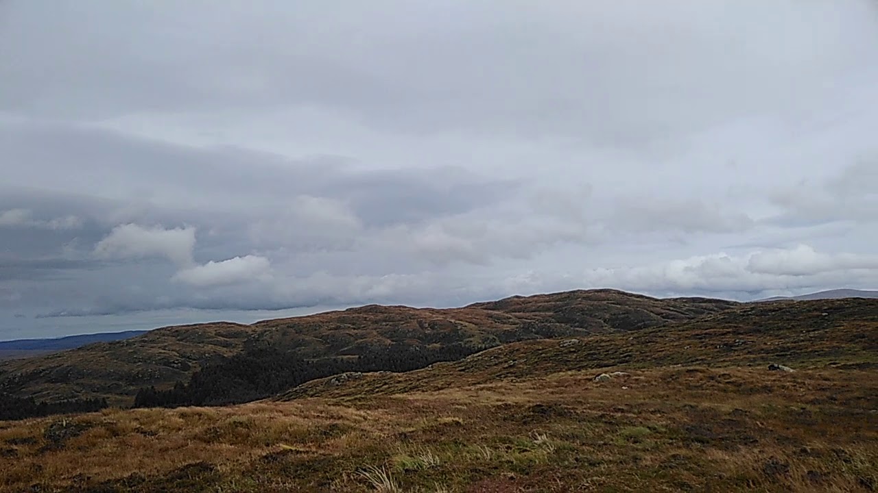 Wild camping Galloway forest, Cornish hill hike to cornish loch