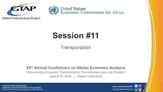 2022 GTAP Conference - Session #11 - Transportation