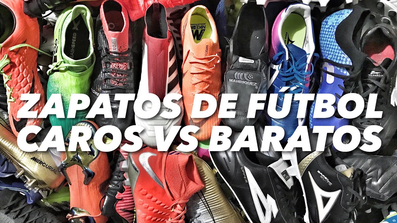 ZAPATOS FÚTBOL CAROS VS BARATOS | - YouTube