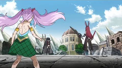 Erza and Wendy vs Irene Full Fight English Dub