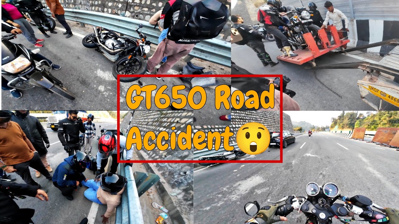 Heart Breaking Moment While Sunday Ride💔! Continental GT650 Road Accident🚀#gt650 #bikeaccident #sad