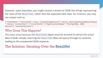 Understanding the ResultSet in PostgreSQL JDBC: How to Retrieve Table Data