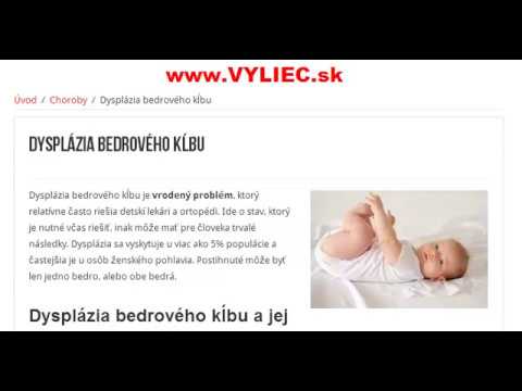 Video: Dysplázia Bedrového Kĺbu U Novorodencov