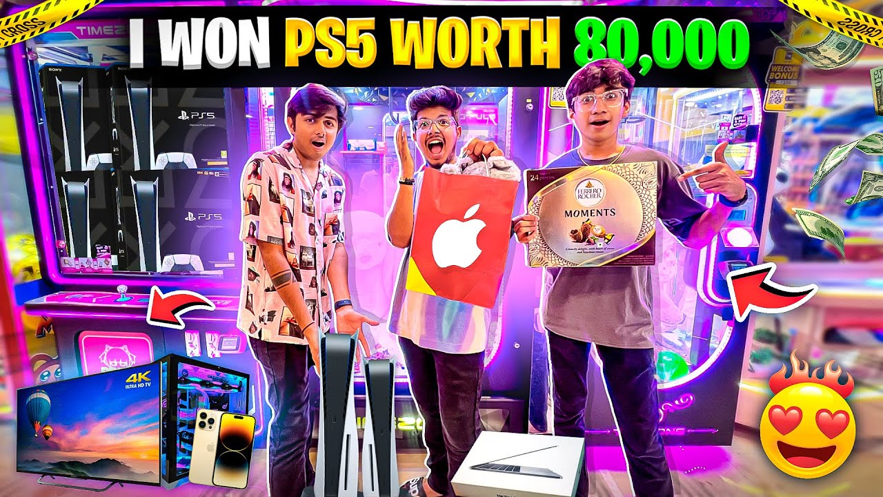 I Won PS5 Worth 80,000₹😍In New Arcade Game😨 | Spending 999₹ 😂& Won Biggest Jackpot - Jash Dhoka