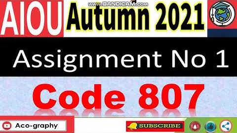 ⏩ AIOU Code 807 Solved Assignment No.1 Autumn 2021 || Level: MSc Economics