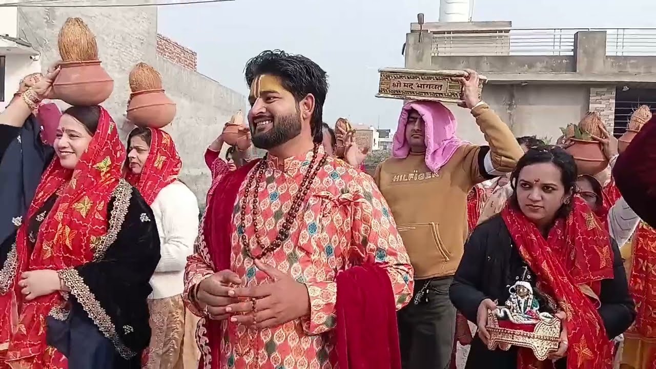  Shri Bhagwat shobhayatra Ayodhya Ram Mandir Moga # ਸ਼ੋਭਾ ਯਾਤਰਾ ਮੋਗਾ 