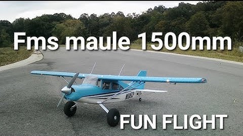 Under rated Rc stol plane Fms maule 1.5m  fun eurobatic flight #smokeymountainrc #fmshobby #rcplane